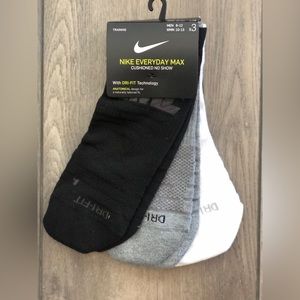Brand-New Cushioned No-show Nike Ankle Socks (x3)